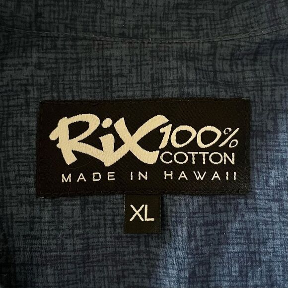 Rix Aloha Shirt Island Scene Made in Hawaii Short Sleeve Button Up Tiki Men’s XL - Picture 7 of 9